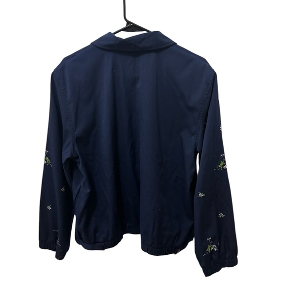 Alfred Dunner Vintage Frog Embroidered Jacket Size 14 Petite - Picture 2 of 4
